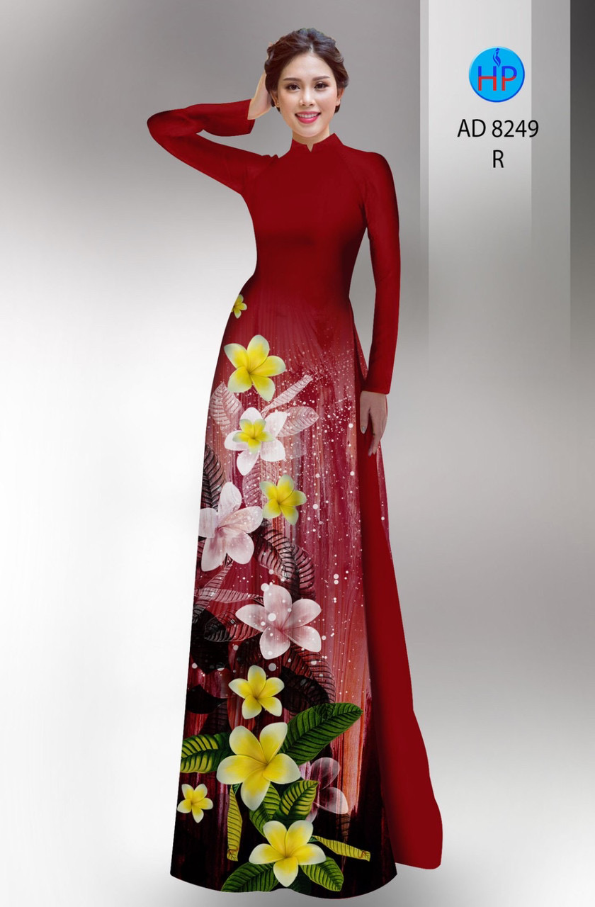 Vải áo dài hoa sứ AD 8249 - Ảnh 7