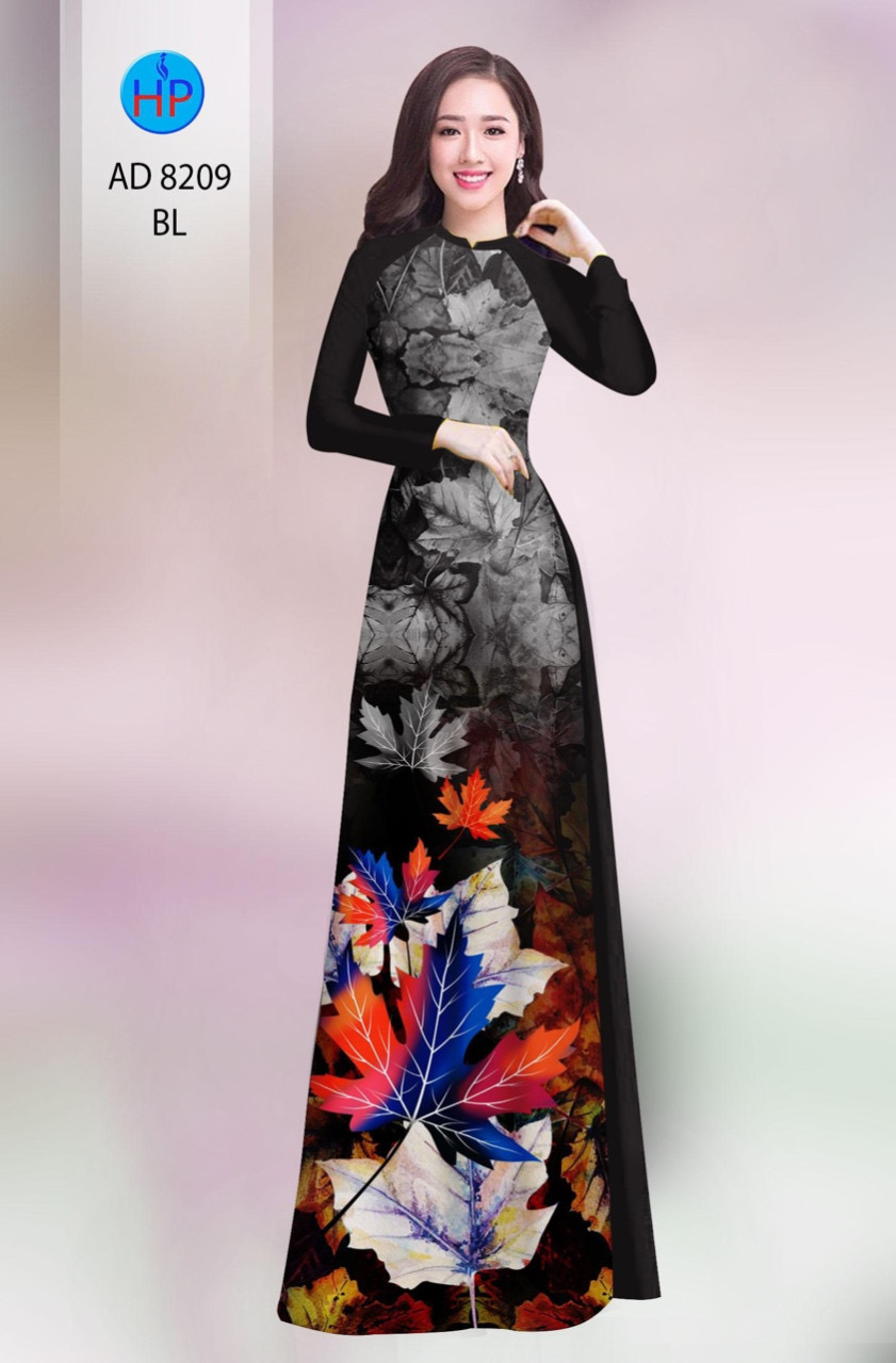 Vải áo dài chiếc lá AD 8209 - Ảnh 11