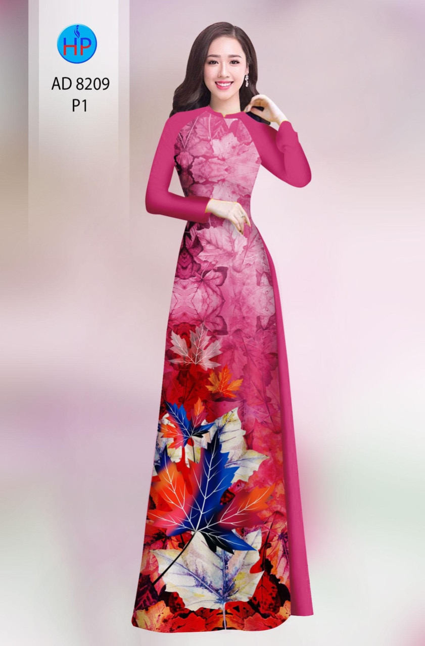 Vải áo dài chiếc lá AD 8209 - Ảnh 14