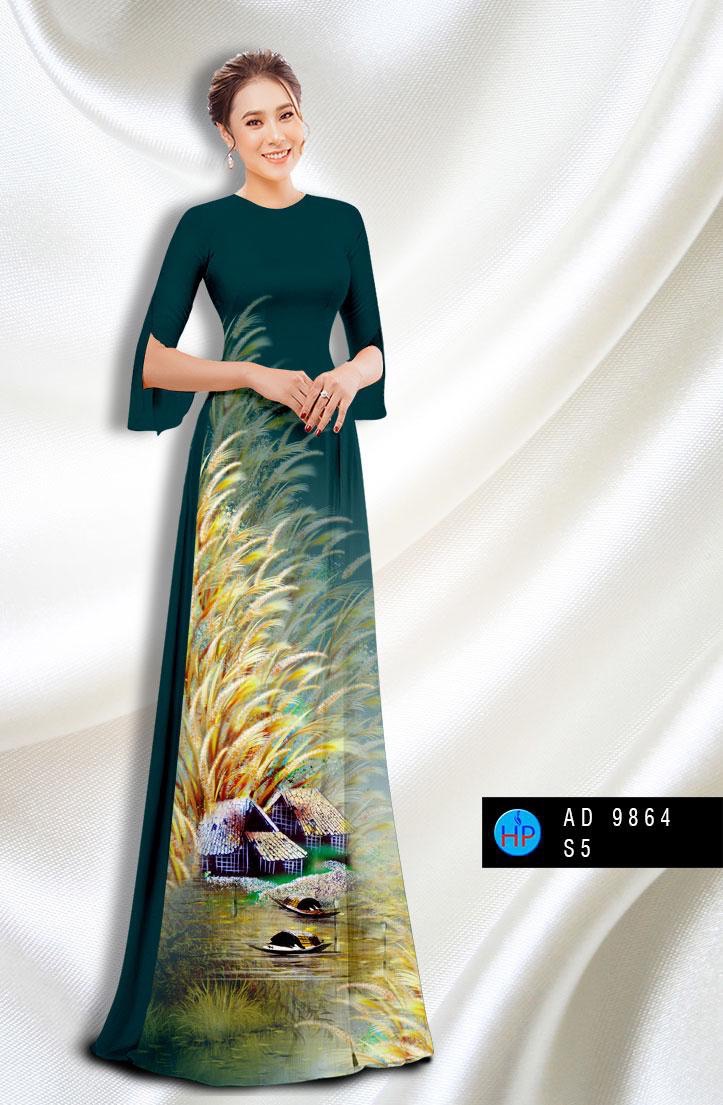 Vải áo dài phong cảnh AD 9864 - Ảnh 10