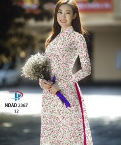Vải áo dài hoa nhí NDAD-2367
