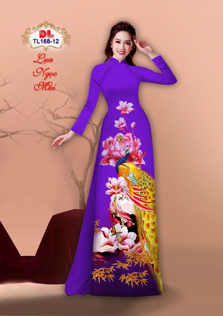 Vải áo dài chim công DLTL-168 - Ảnh 5