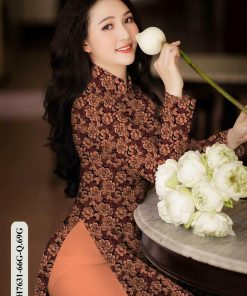 Vải áo dài hoa nguyên áo GH7631