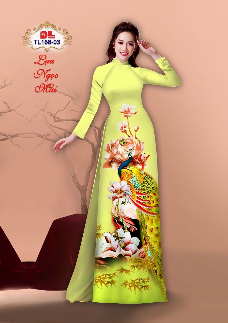 Vải áo dài chim công DLTL-168 - Ảnh 2