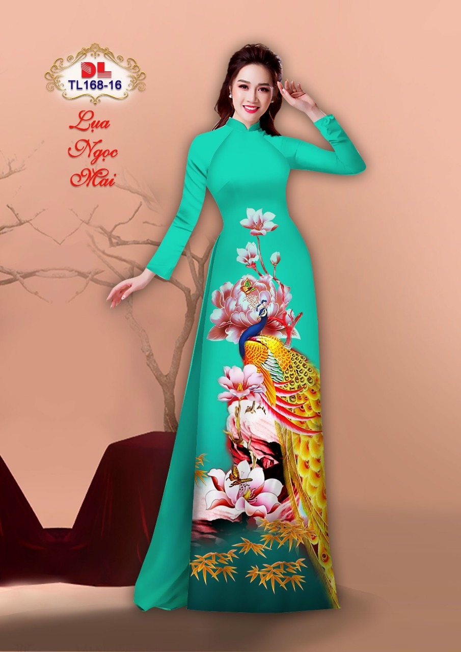 Vải áo dài chim công DLTL-168 - Ảnh 3