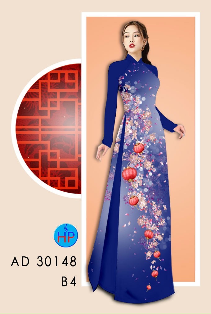 Vải áo dài hoa đào AD 30148 - Ảnh 18