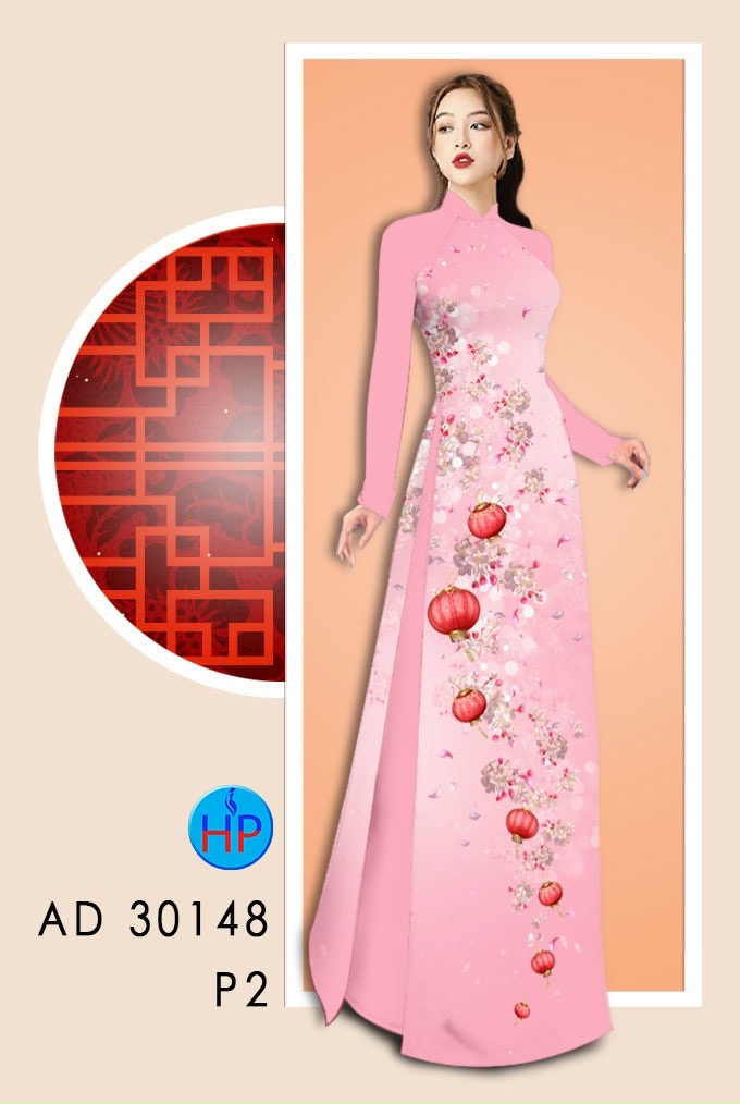Vải áo dài hoa đào AD 30148 - Ảnh 17