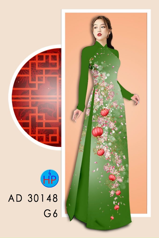 Vải áo dài hoa đào AD 30148 - Ảnh 16