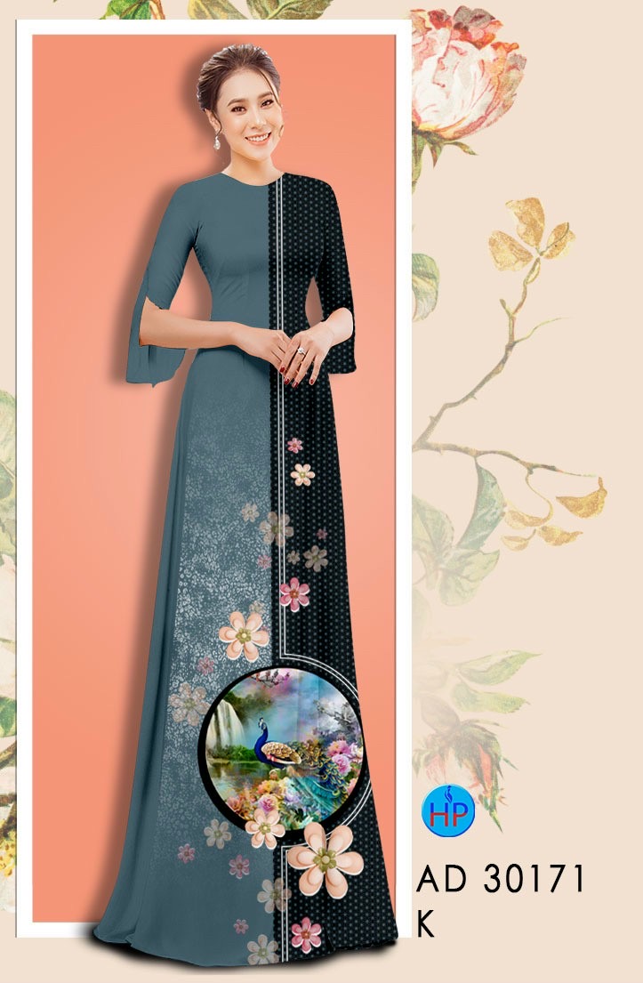 Vải áo dài chim công AD 30171 - Ảnh 18