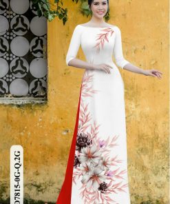 Vải áo dài hoa 3d HD7815