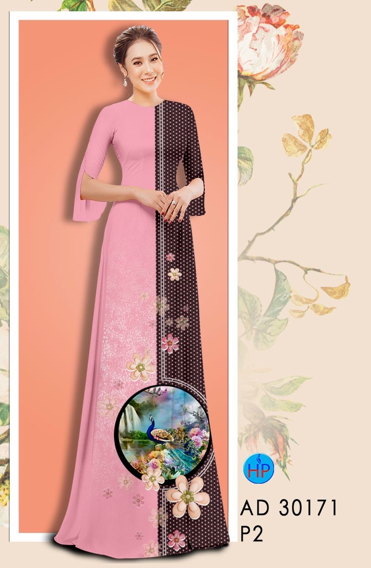 Vải áo dài chim công AD 30171 - Ảnh 14