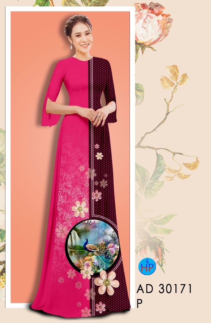 Vải áo dài chim công AD 30171 - Ảnh 12