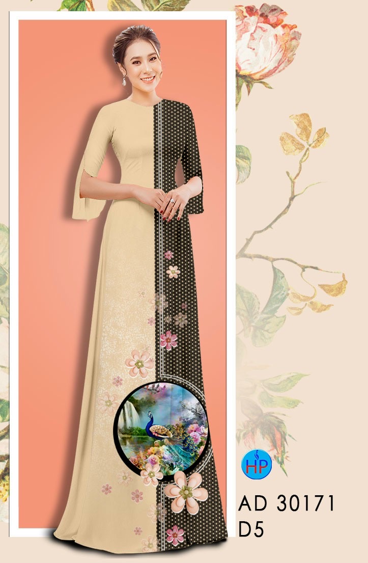 Vải áo dài chim công AD 30171 - Ảnh 11