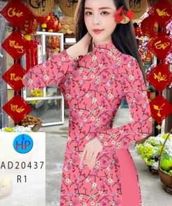 Alternative view of Vải áo dài hoa nguyên áo AD 20437