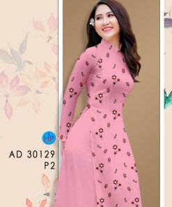 Vải áo dài hoa nguyên áo AD 30129