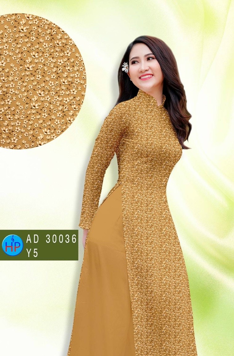 Vải áo dài hoa nhí Ad 30036 - Ảnh 11