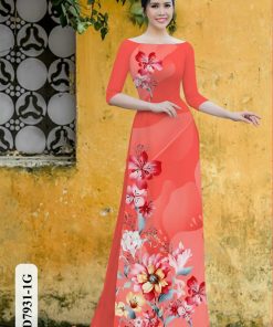 Vải áo dài hoa 3d HD7931
