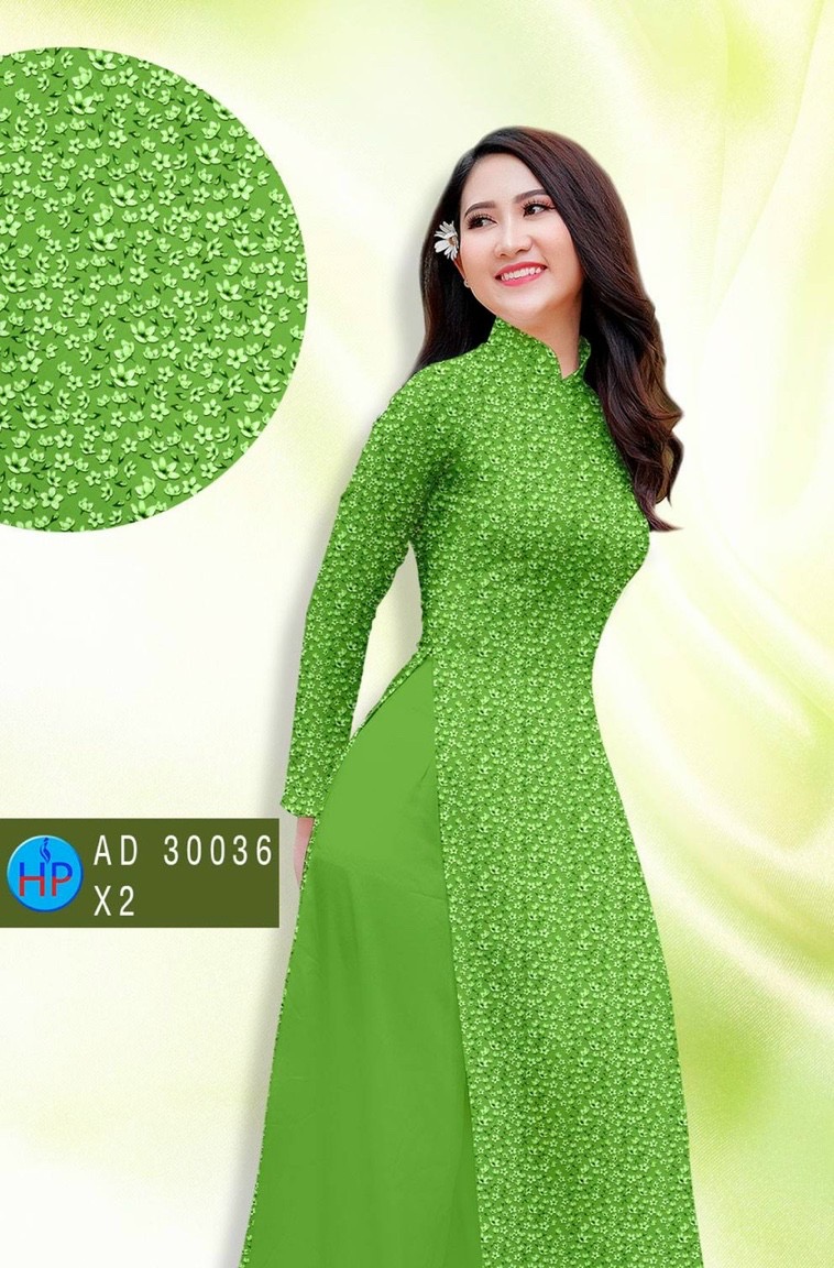 Vải áo dài hoa nhí Ad 30036 - Ảnh 8