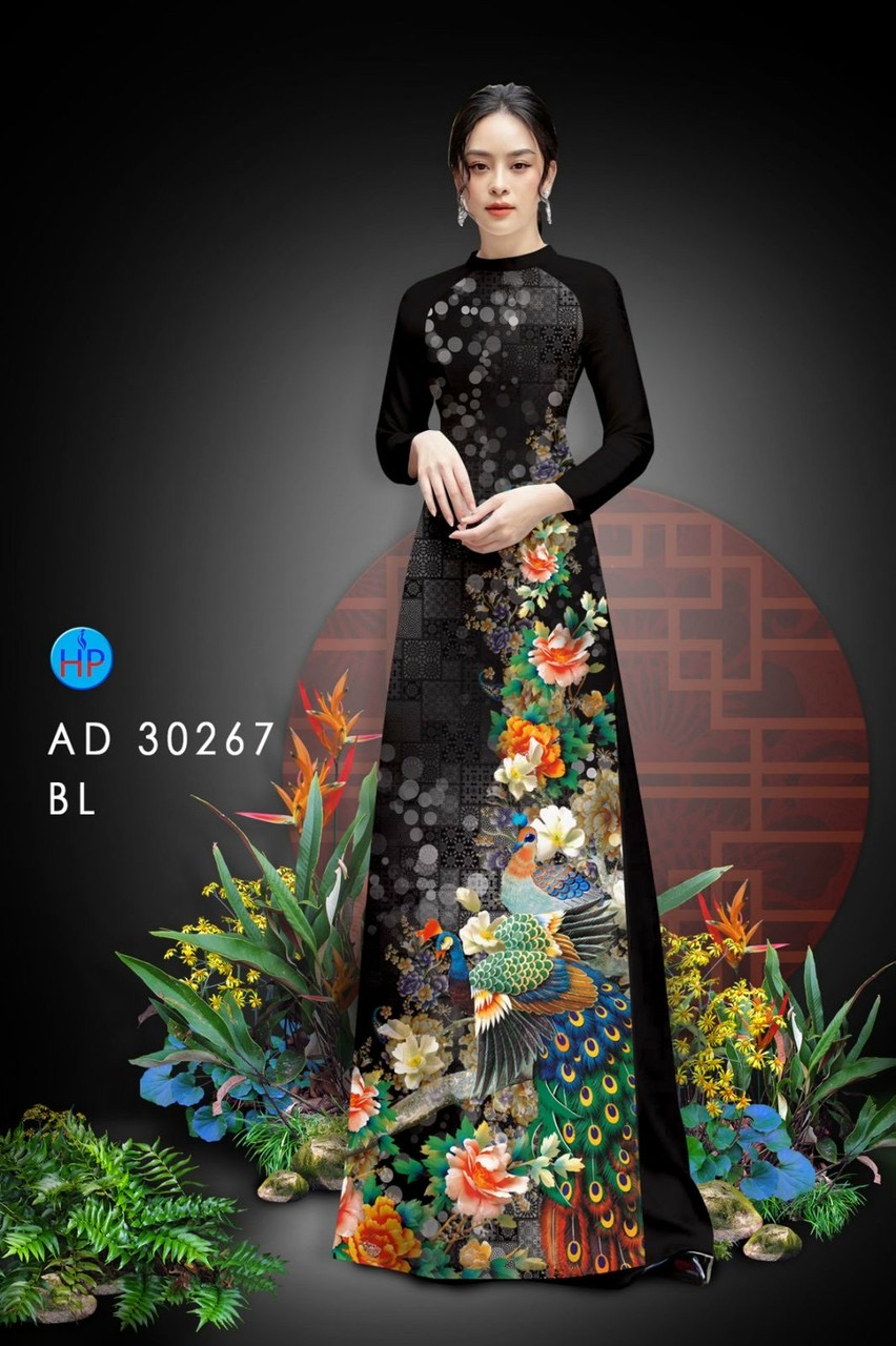 Vải áo dài chim công AD 30267 - Ảnh 18