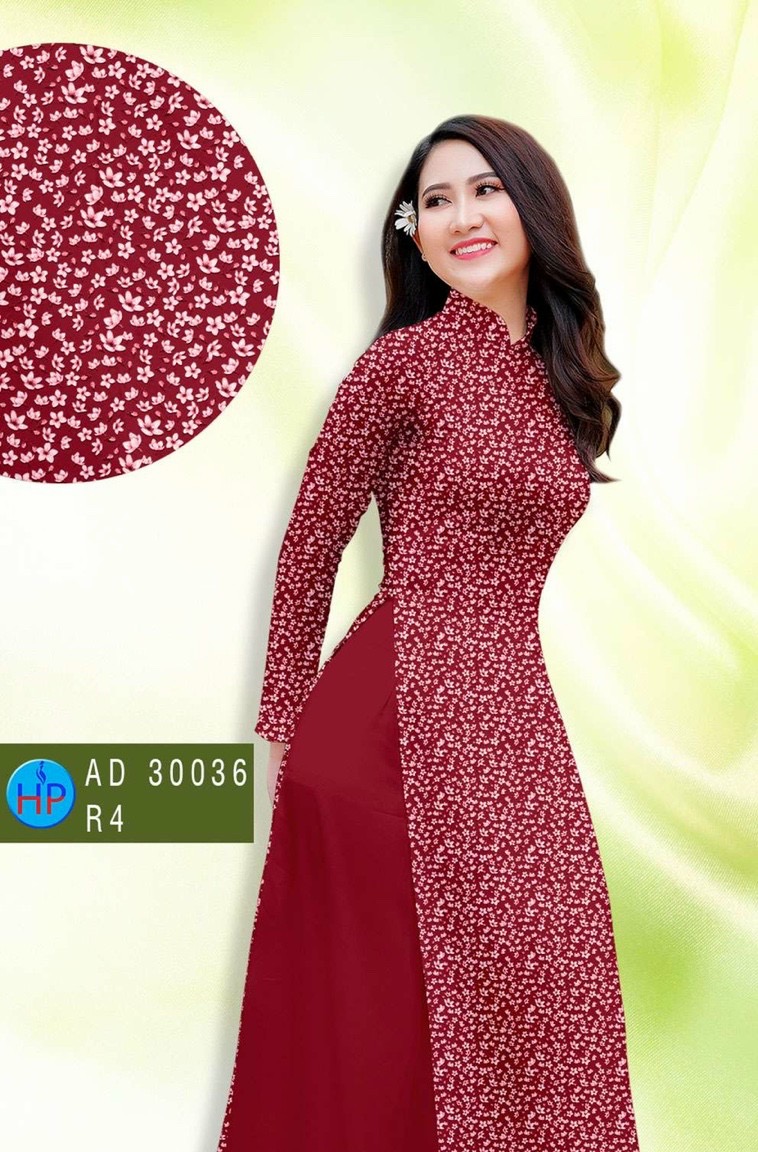 Vải áo dài hoa nhí Ad 30036 - Ảnh 6
