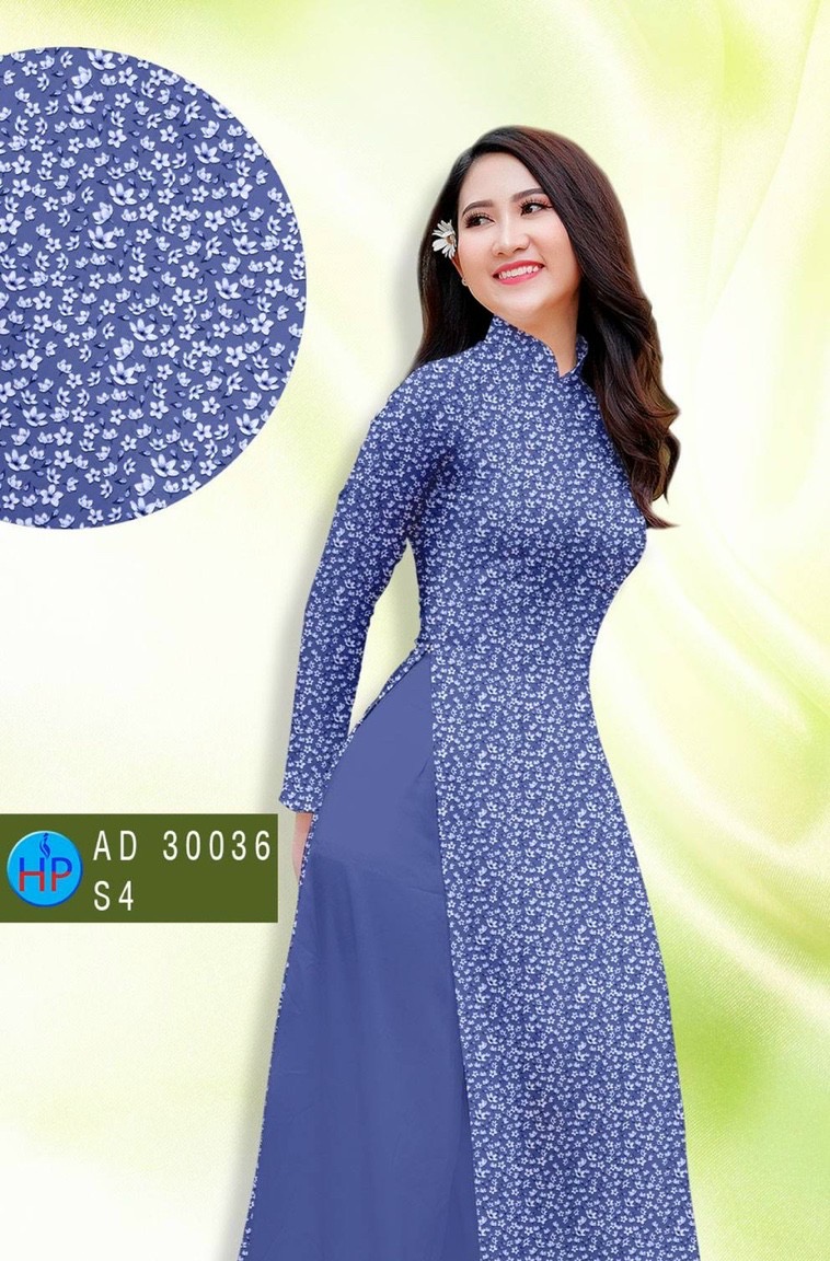 Vải áo dài hoa nhí Ad 30036 - Ảnh 19