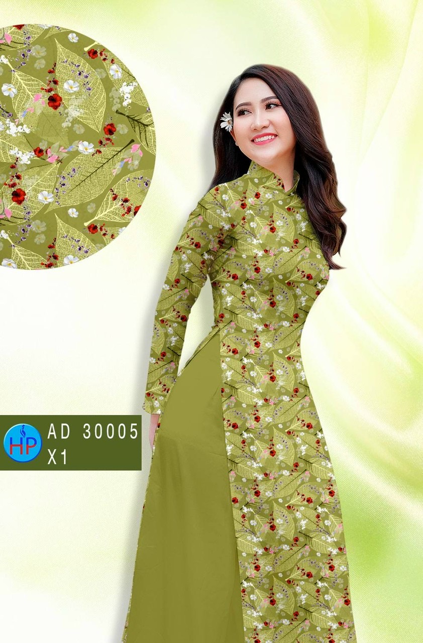 Vải áo dài chiếc lá Ad 30005 - Ảnh 15