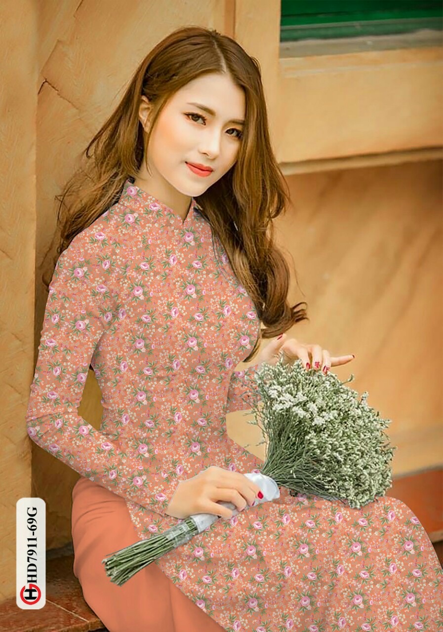 Vải áo dài hoa nhí Hd7911 - Ảnh 15