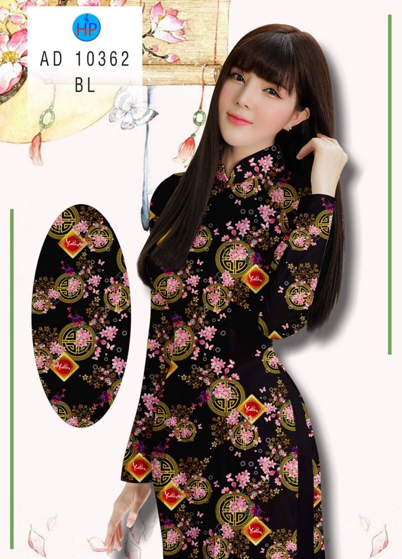 Vải áo dài hoa đào AD 10362 - Ảnh 8