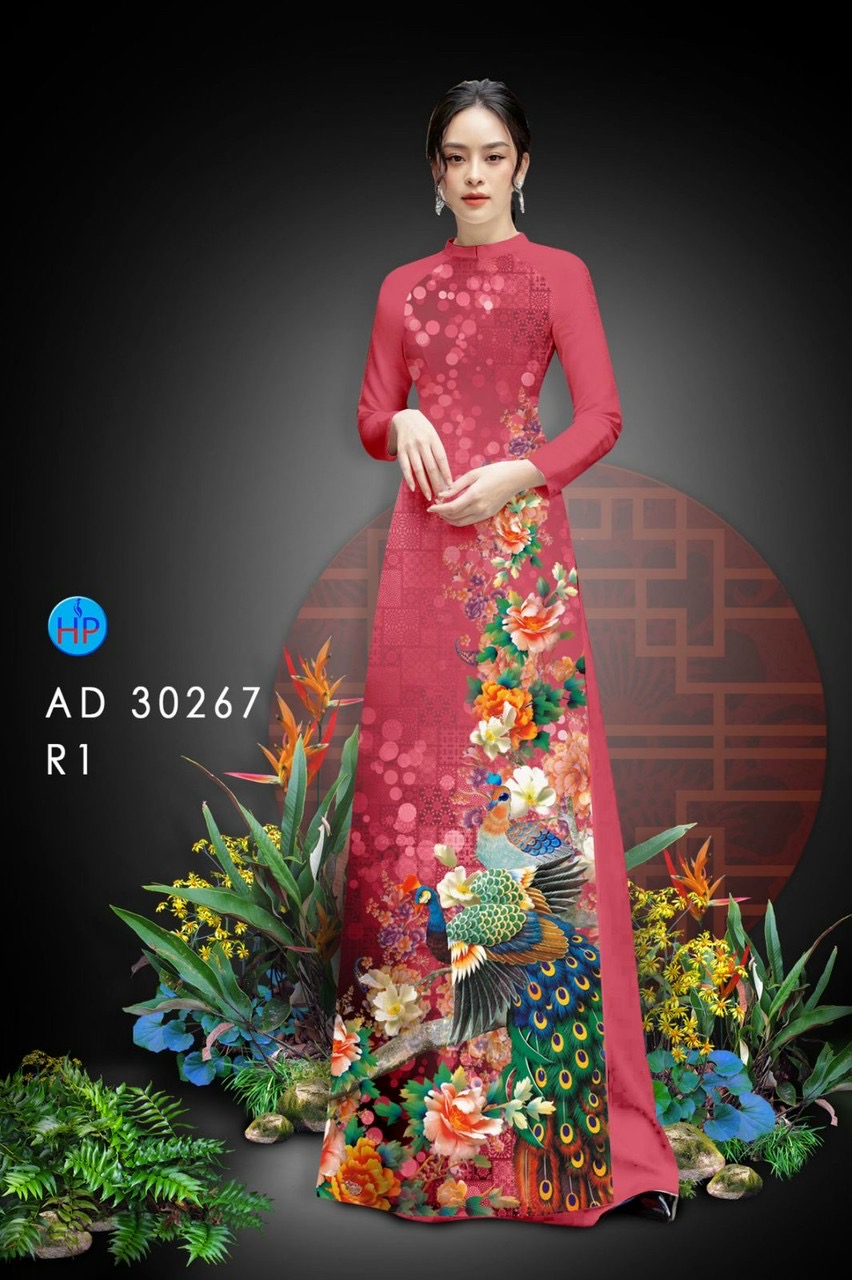 Vải áo dài chim công AD 30267 - Ảnh 7