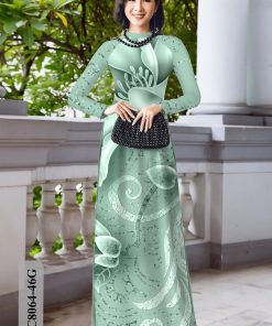 Vải áo dài hoa văn Kc8064