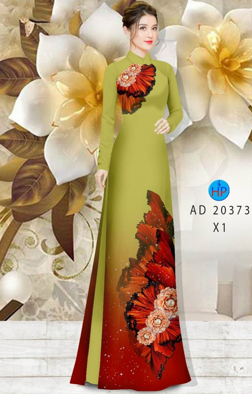 Vải áo dài hoa văn AD 20373 - Ảnh 10