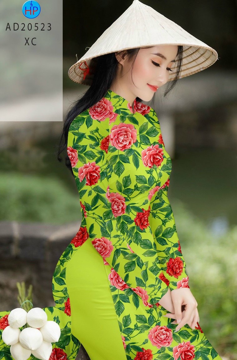 Vải áo dài hoa hồng AD 20523 - Ảnh 9