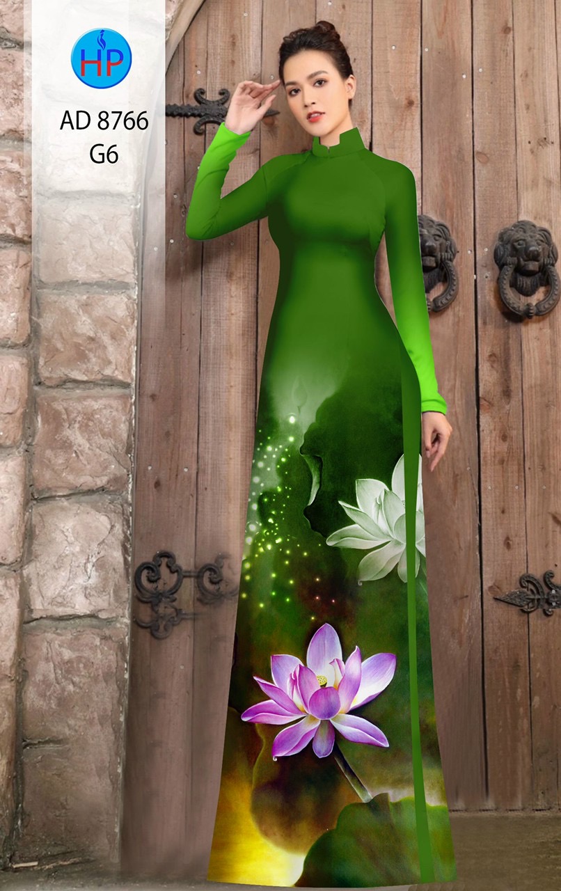 Vải áo dài hoa sen AD 8766 - Ảnh 16