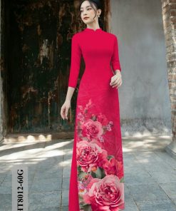 Alternative view of Vải áo dài hoa 3d Ht8012