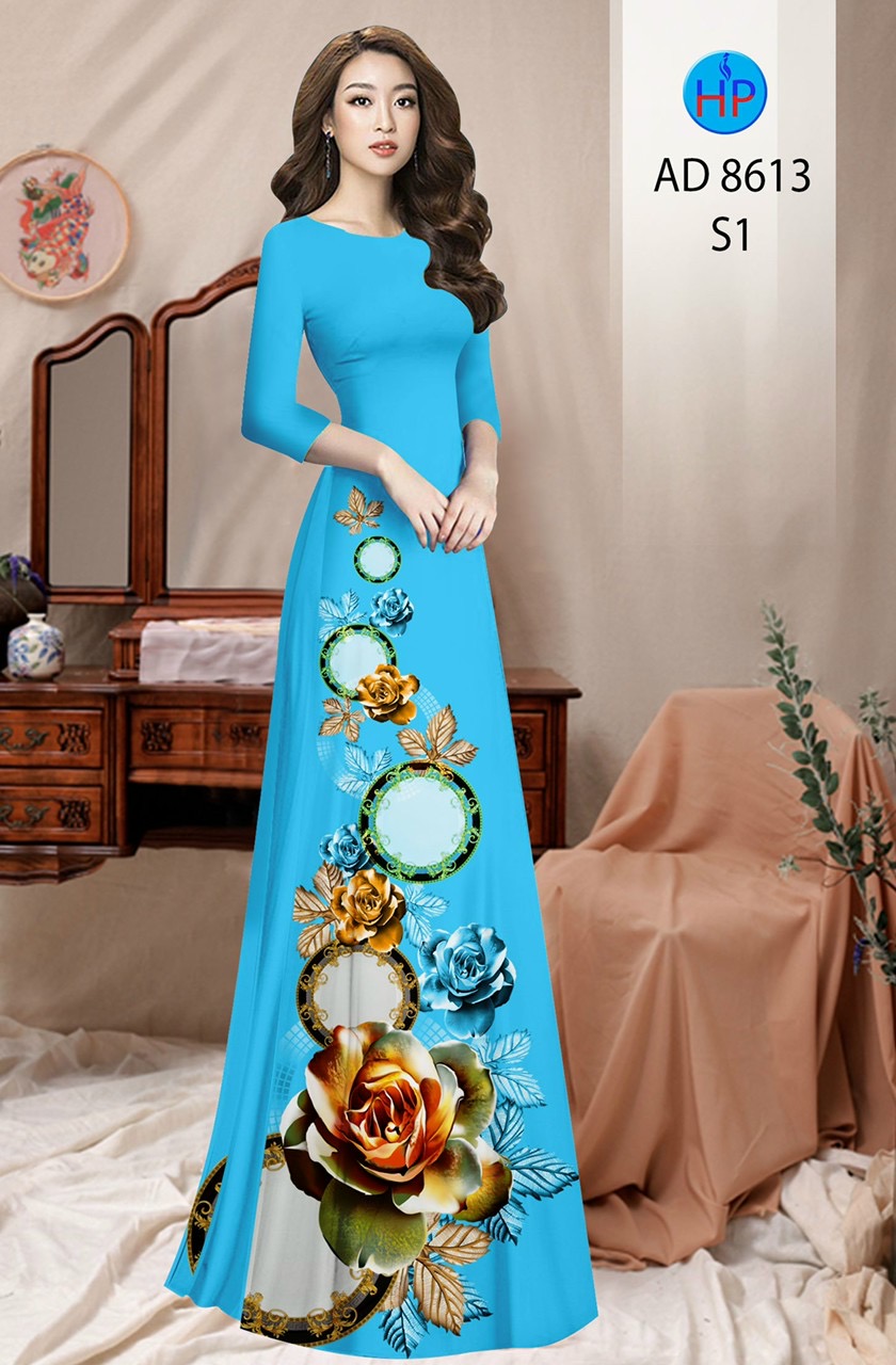 Vải áo dài hoa hồng AD 8613 - Ảnh 18