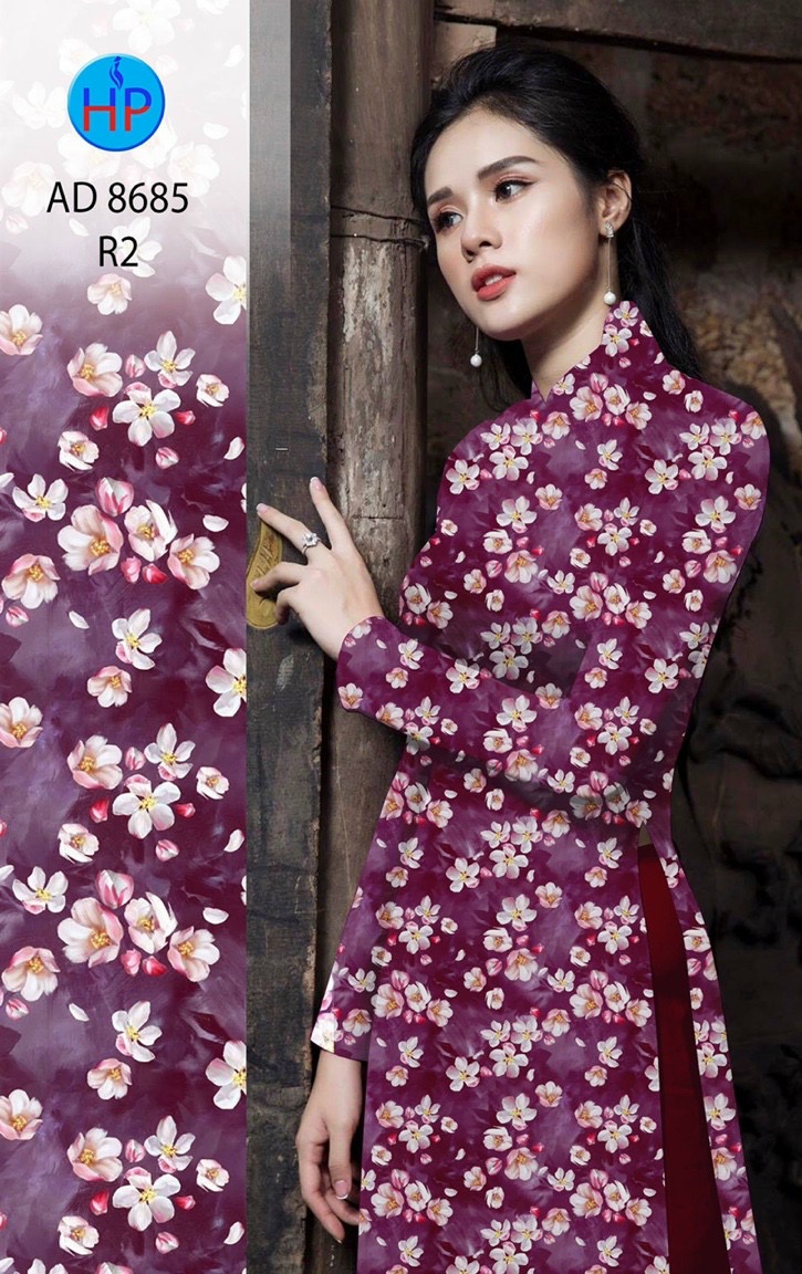 Vải áo dài hoa nhí AD 8685 - Ảnh 10