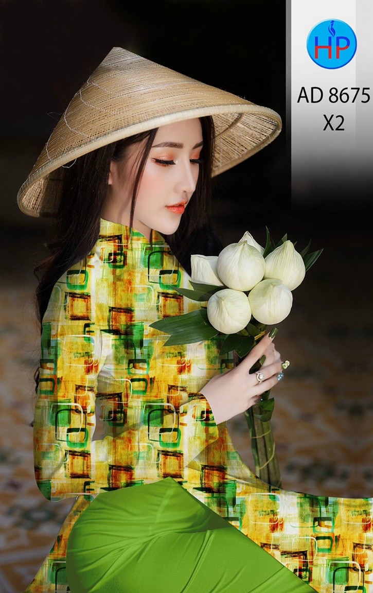 Vải áo dài hoa văn AD 8675 - Ảnh 2