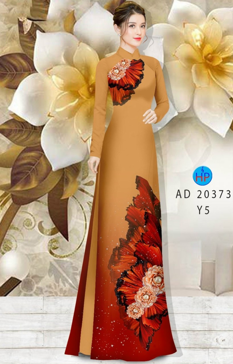 Vải áo dài hoa văn AD 20373 - Ảnh 2