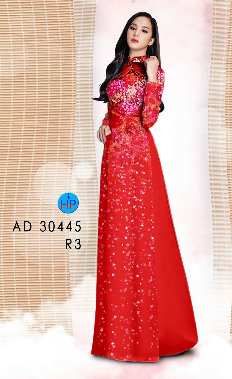 Vải áo dài hoa bồ công anh AD 30445 - Ảnh 8