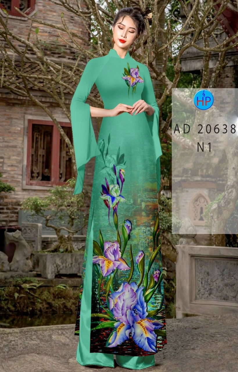 Vải áo dài hoa lan AD 20638 - Ảnh 16