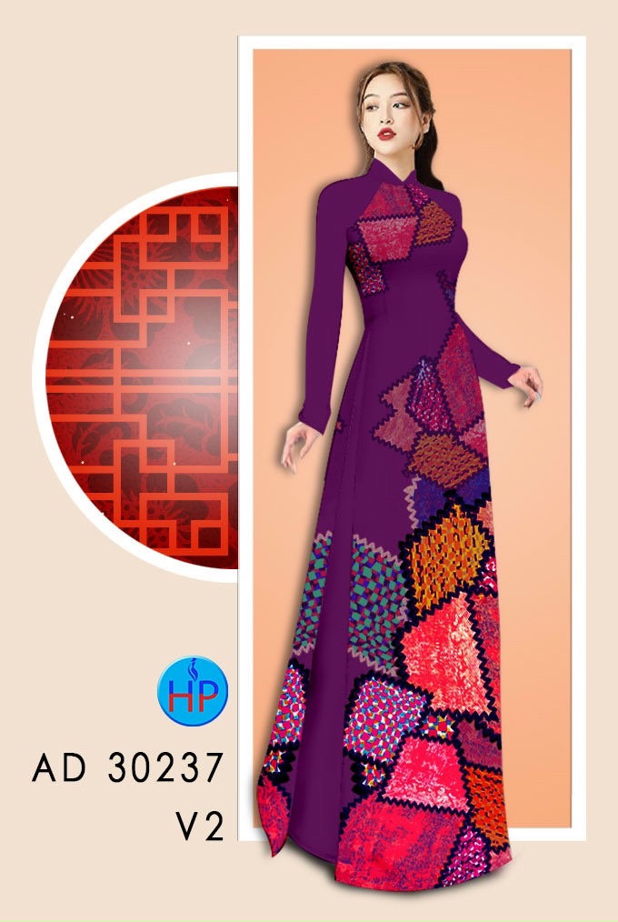 Vải áo dài lập thể AD 30237 - Ảnh 4
