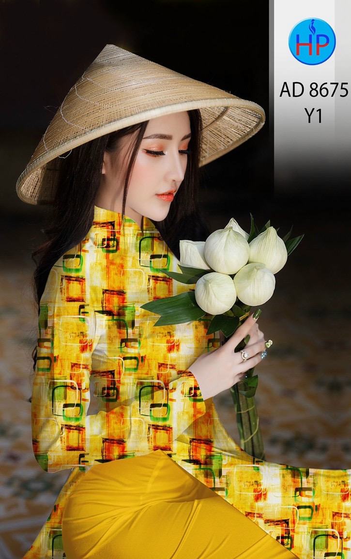 Vải áo dài hoa văn AD 8675 - Ảnh 3