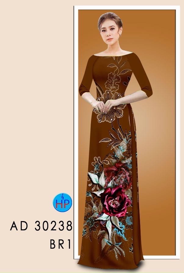 Vải áo dài hoa hồng AD 30238 - Ảnh 12