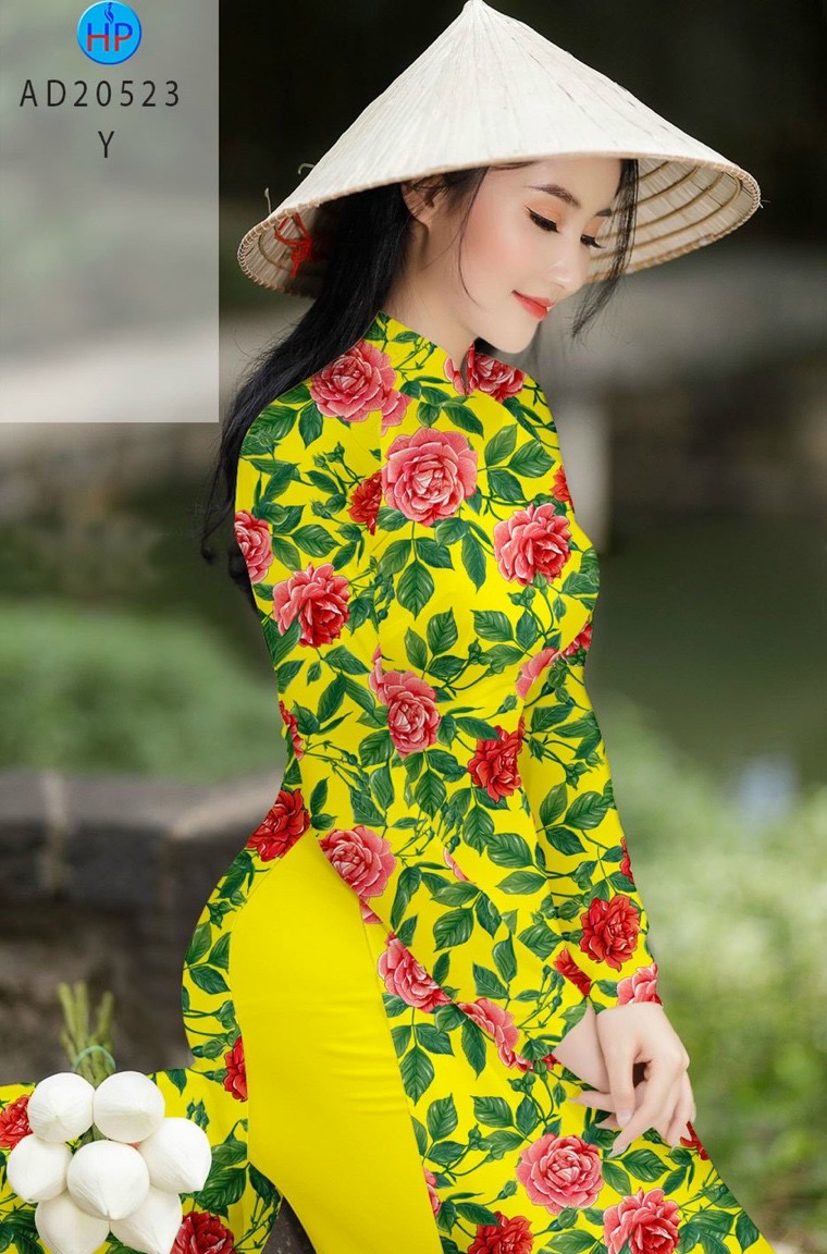 Vải áo dài hoa hồng AD 20523 - Ảnh 10