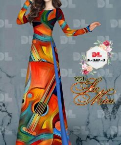 Vải áo dài hoa văn DLv-147