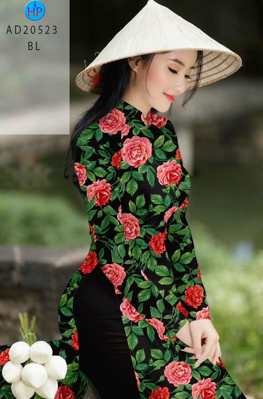 Vải áo dài hoa hồng AD 20523 - Ảnh 19