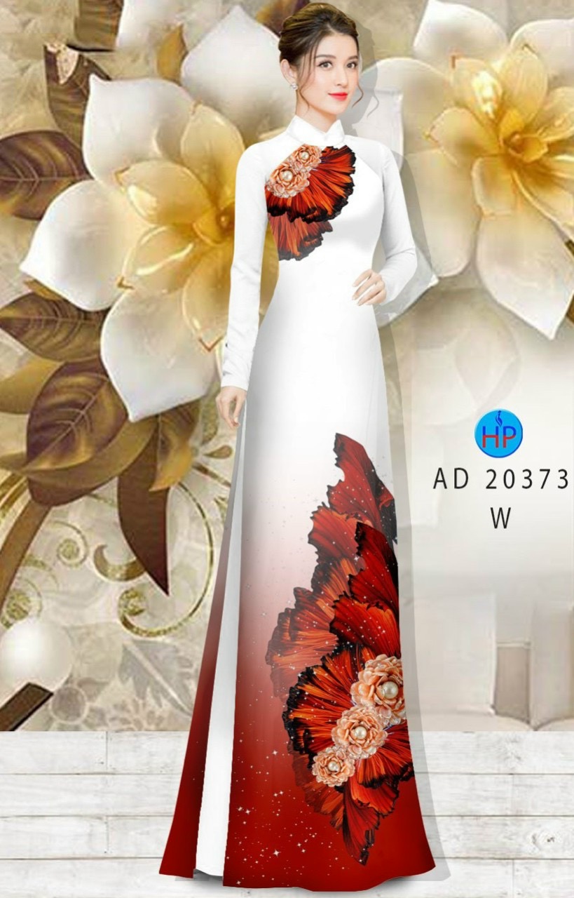 Vải áo dài hoa văn AD 20373 - Ảnh 11