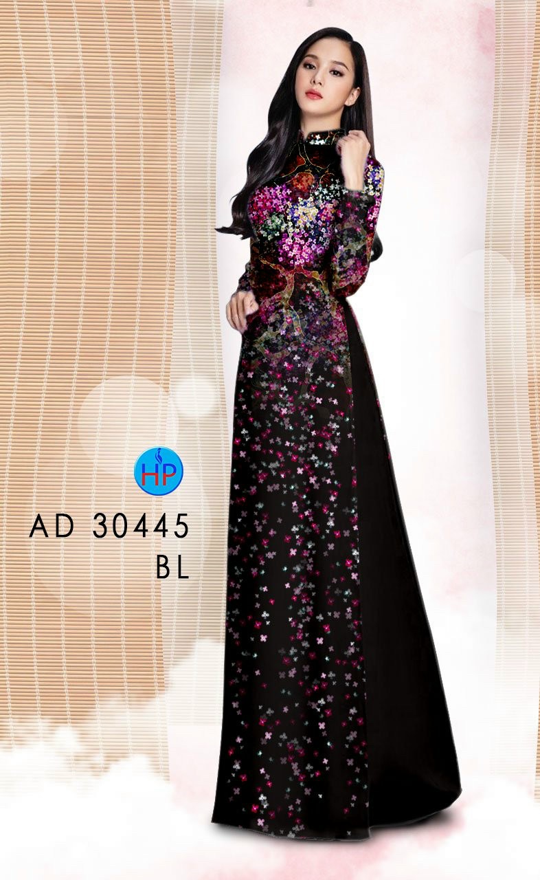 Vải áo dài hoa bồ công anh AD 30445 - Ảnh 10