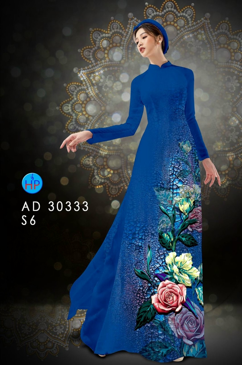 Vải áo dài hoa hồng AD 30333 - Ảnh 10