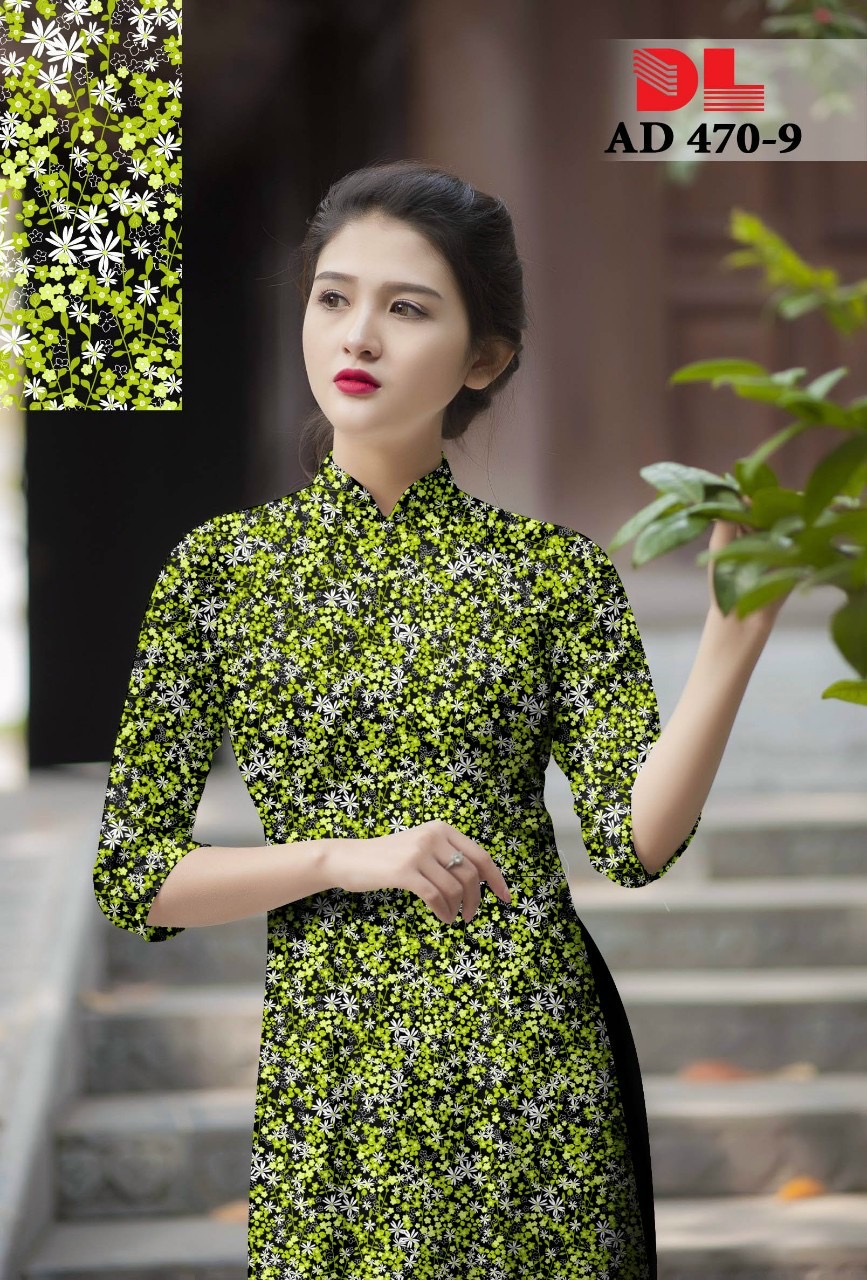Vải áo dài hoa nhí DLAD-470 - Ảnh 16